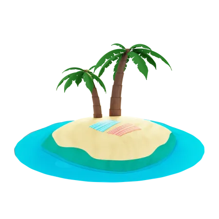 Île  3D Illustration