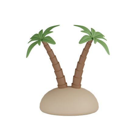 Île  3D Icon