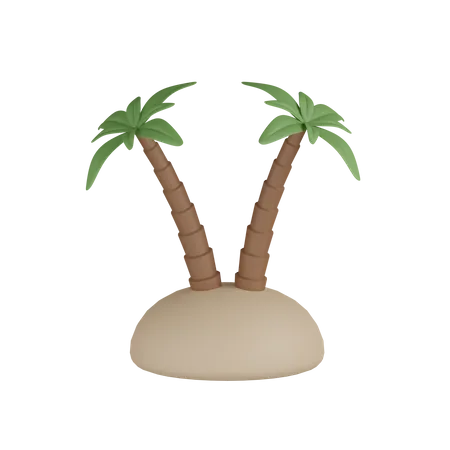 Île  3D Icon