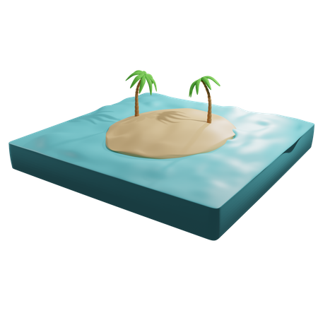 Île  3D Icon