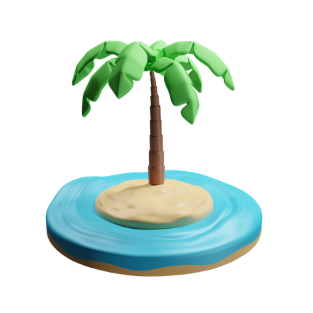 Île  3D Icon