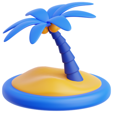 Île  3D Icon