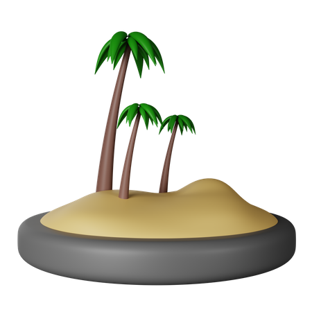 Ilha  3D Icon