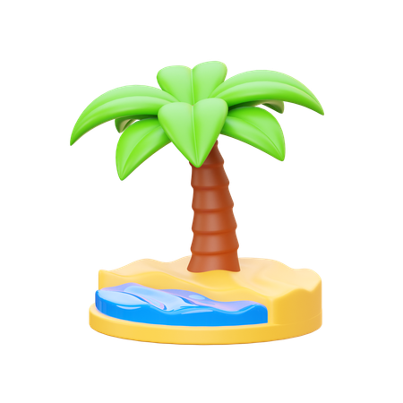 Ilha  3D Icon