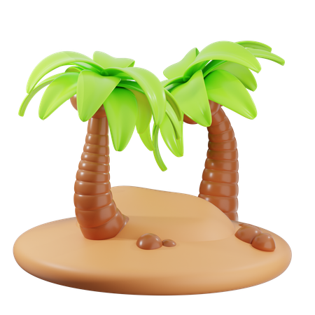 Ilha  3D Icon