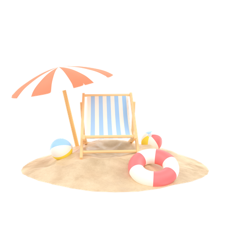 Ilha  3D Illustration