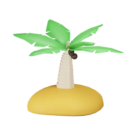 Ilha  3D Illustration