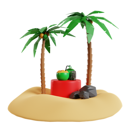 Ilha  3D Icon