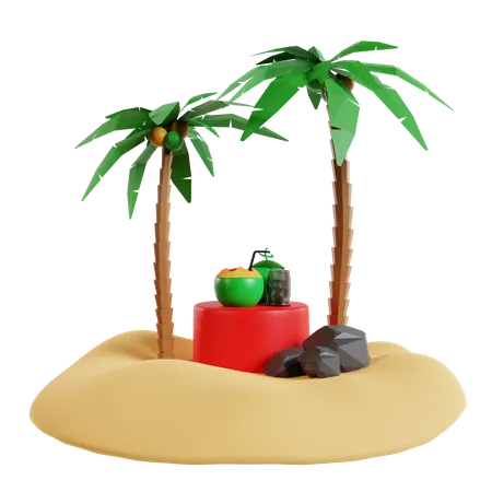 Ilha  3D Icon