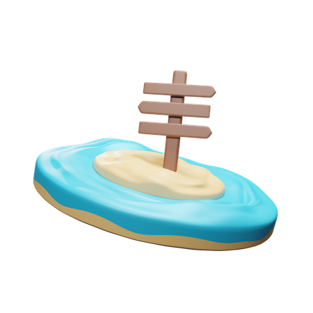 Ilha  3D Icon