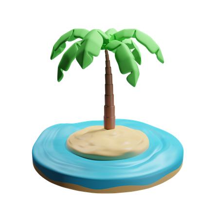 Ilha  3D Icon