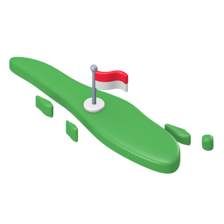 Ilha de sumatra  3D Icon