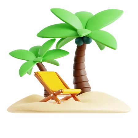 Cone 3 D Da Ilha Da Praia 3D Icon