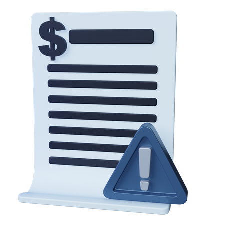 Illegal Contract  3D Icon