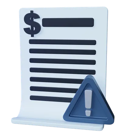 Illegal Contract  3D Icon