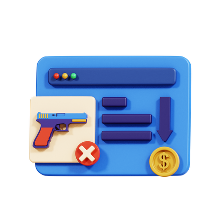 Illegal Weapon Buy  3D Icon