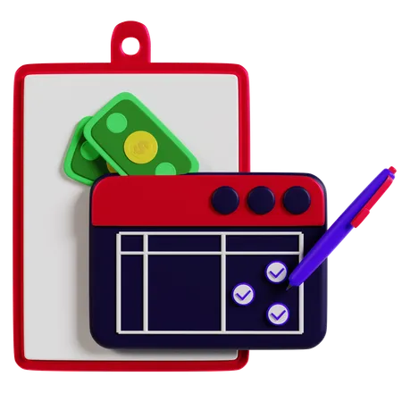 Illustrating Accounting Essentials  3D Icon