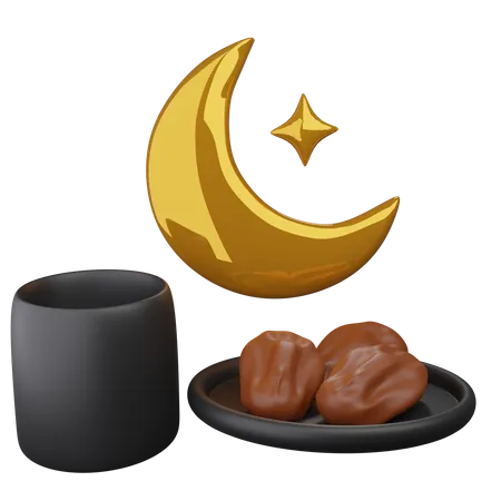 Illustration de la nourriture musulmane  3D Icon