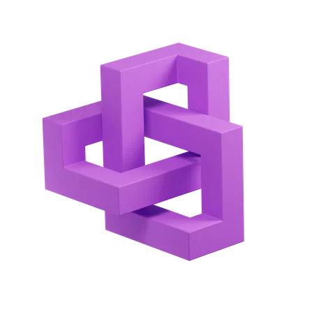 Ilusión de espacio de cabeza  3D Icon