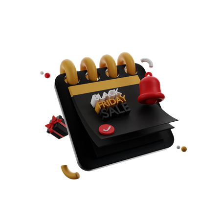 Ilustração 3D de promoção de calendário  3D Icon