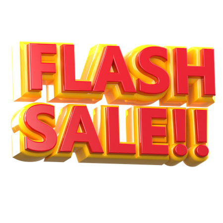 Ilustração de venda flash  3D Icon