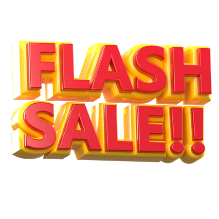 Ilustração de venda flash  3D Icon