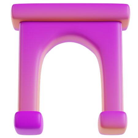 Ilustración de arco vibrante  3D Icon