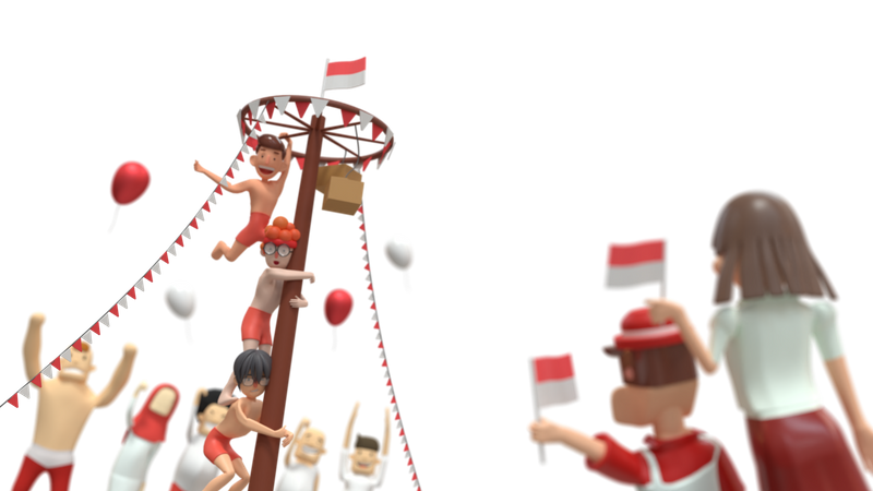 Ilustración de escalada de areca  3D Icon