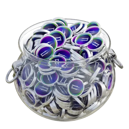Ilv Clear Glass Pot  3D Icon