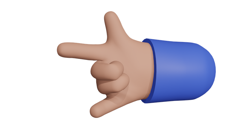 Gesto de la mano  3D Icon