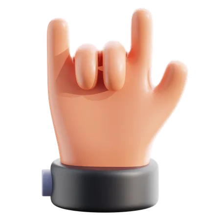 ILY Hand Gesture 3 D 3D Icon