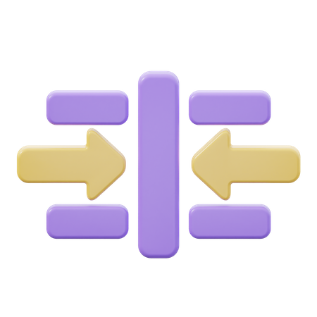 Im Zentrum anordnen  3D Icon