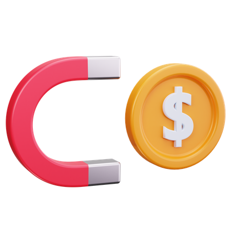 Ímã de dinheiro  3D Icon