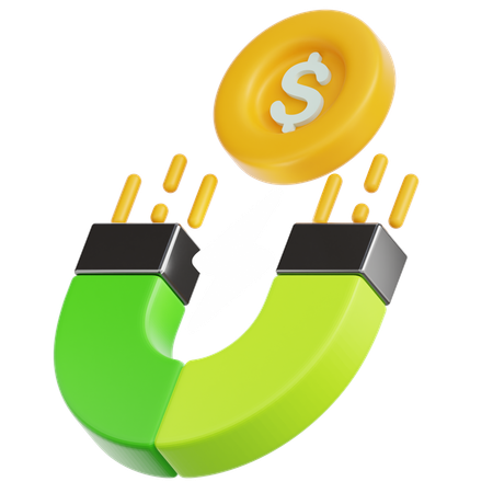 Ímã de dinheiro  3D Icon