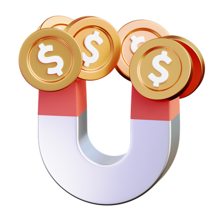Ímã de dinheiro  3D Icon