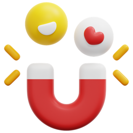 Ímã social  3D Icon