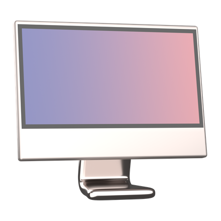 Imac screen 3D Icon