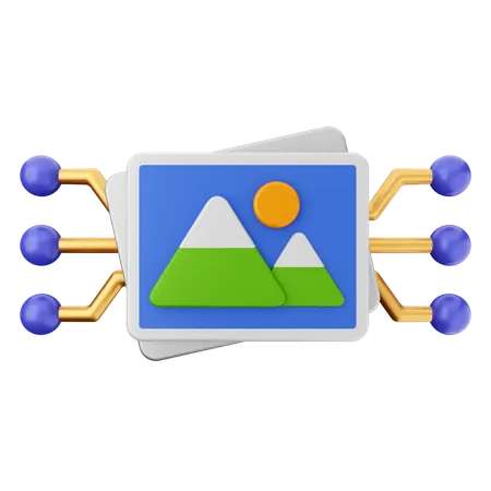 Image ai  3D Icon