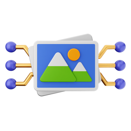 Image Ai  3D Icon