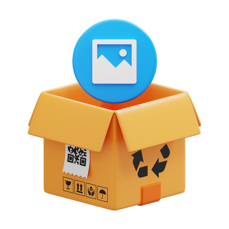 Image Box  3D Icon