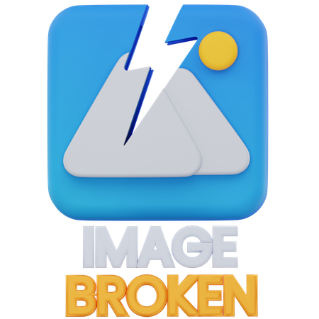 Image cassée  3D Icon