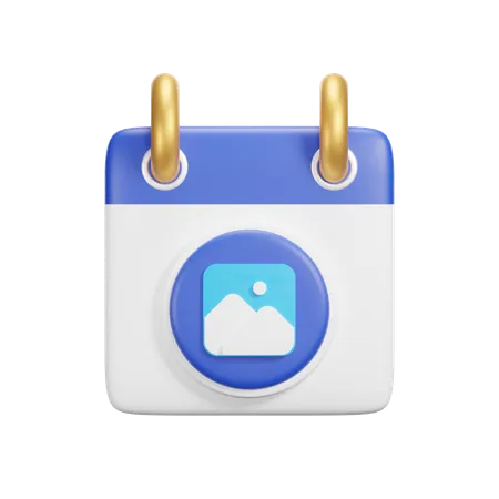 Image Calendar  3D Icon