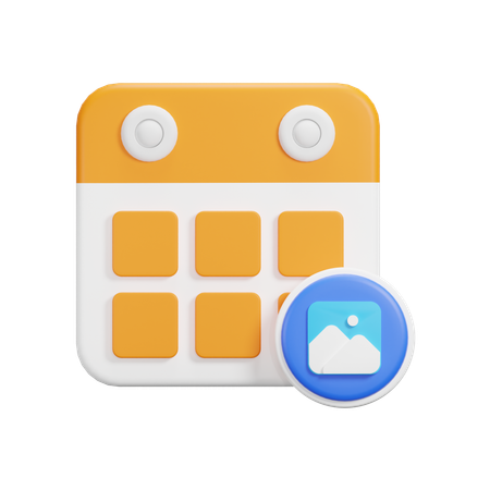 Image Calendar  3D Icon