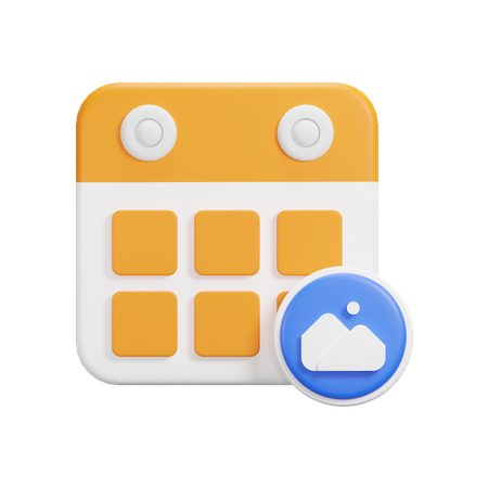 Image Calendar  3D Icon