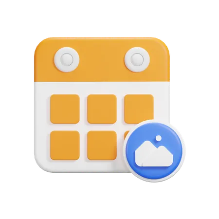 Image Calendar  3D Icon