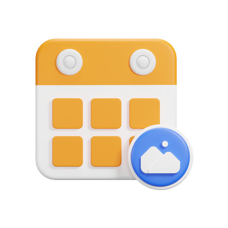 Calendrier d'images  3D Icon