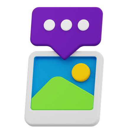 Discussion en images  3D Icon