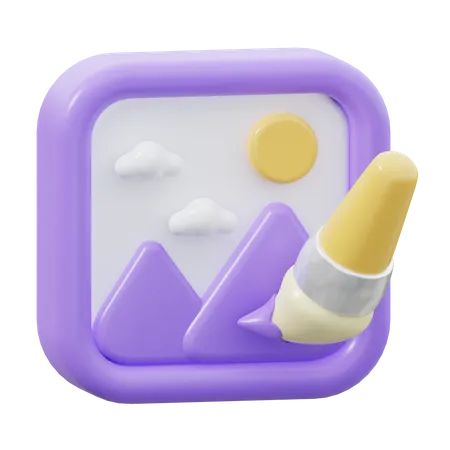 Image Editor  3D Icon