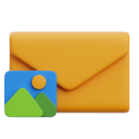 Image E-mail  3D Icon