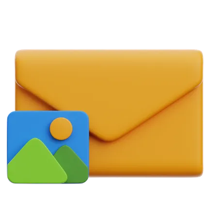 Image E-mail  3D Icon